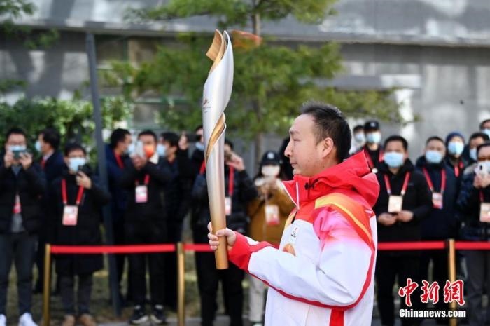 3月2日，北京2022年冬殘奧會火種采集儀式在中國盲文圖書館舉行，采集“希望之火”。 <a target='_blank' href='/'>中新社</a>記者 張興龍 攝