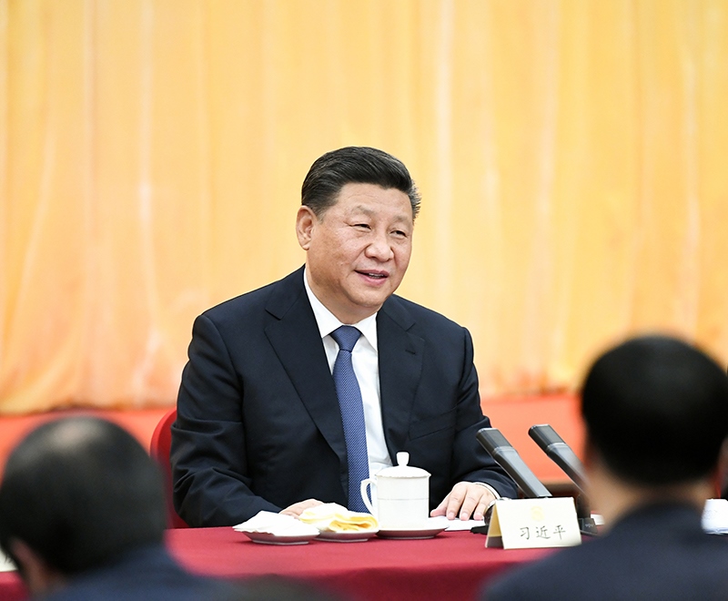 2019年3月4日下午，習(xí)近平總書記看望參加全國(guó)政協(xié)十三屆二次會(huì)議的文化藝術(shù)界、社會(huì)科學(xué)界委員，并參加聯(lián)組會(huì)，聽取意見和建議。