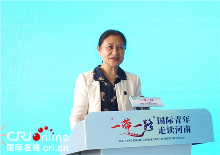 中國人民對外友好協(xié)會二級巡視員李冬梅致辭。賈親親 攝