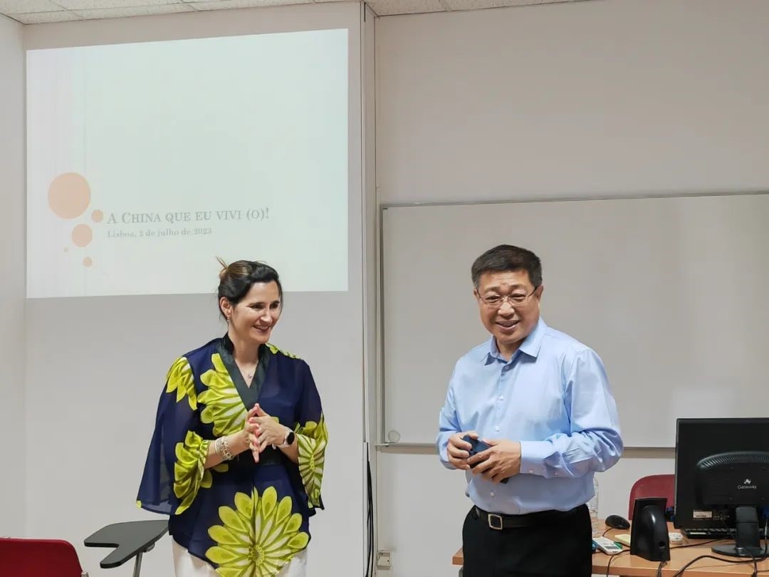 里斯本大學孔子學院組織漢語角活動。 圖片來源：里斯本大學孔子學院公眾號