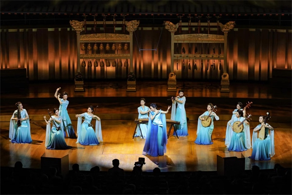 音樂會(huì)現(xiàn)場(chǎng)。中央民族樂團(tuán)供圖，房瀟攝