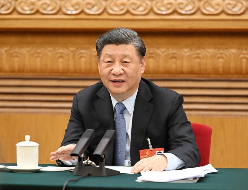 2023年3月5日，習(xí)近平總書記參加十四屆全國(guó)人大一次會(huì)議江蘇代表團(tuán)審議。