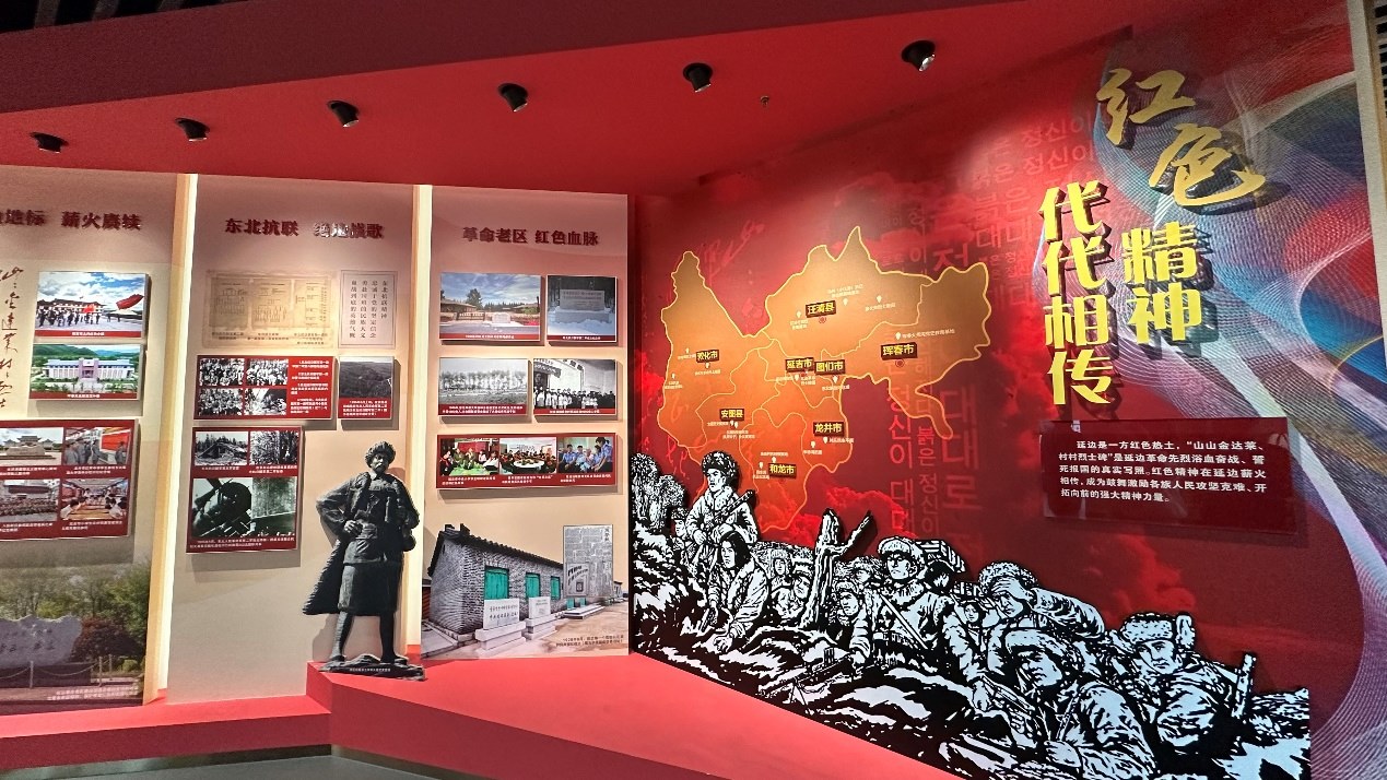 《千秋正氣-朝鮮族革命斗爭史陳列》展廳。人民網(wǎng)記者 金洪花攝