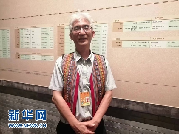 玻利維亞科恰班巴華人總會會長曾鴻雁。新華網(wǎng)記者 侯強(qiáng) 攝