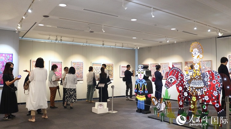 到場(chǎng)民眾觀看展覽。人民網(wǎng) 許可攝