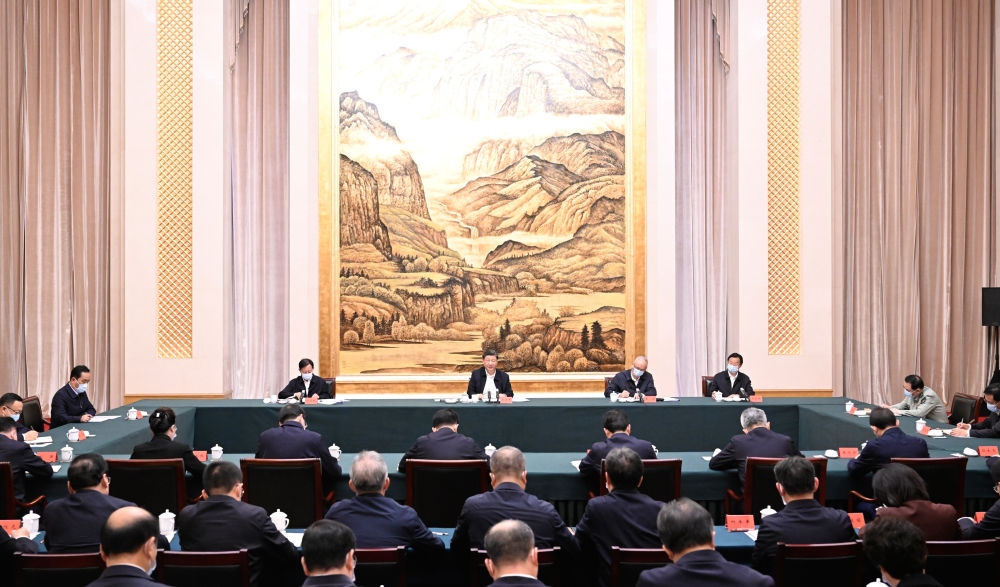  2023年5月17日上午，習(xí)近平在西安聽(tīng)取陜西省委和省政府工作匯報(bào)并發(fā)表重要講話。