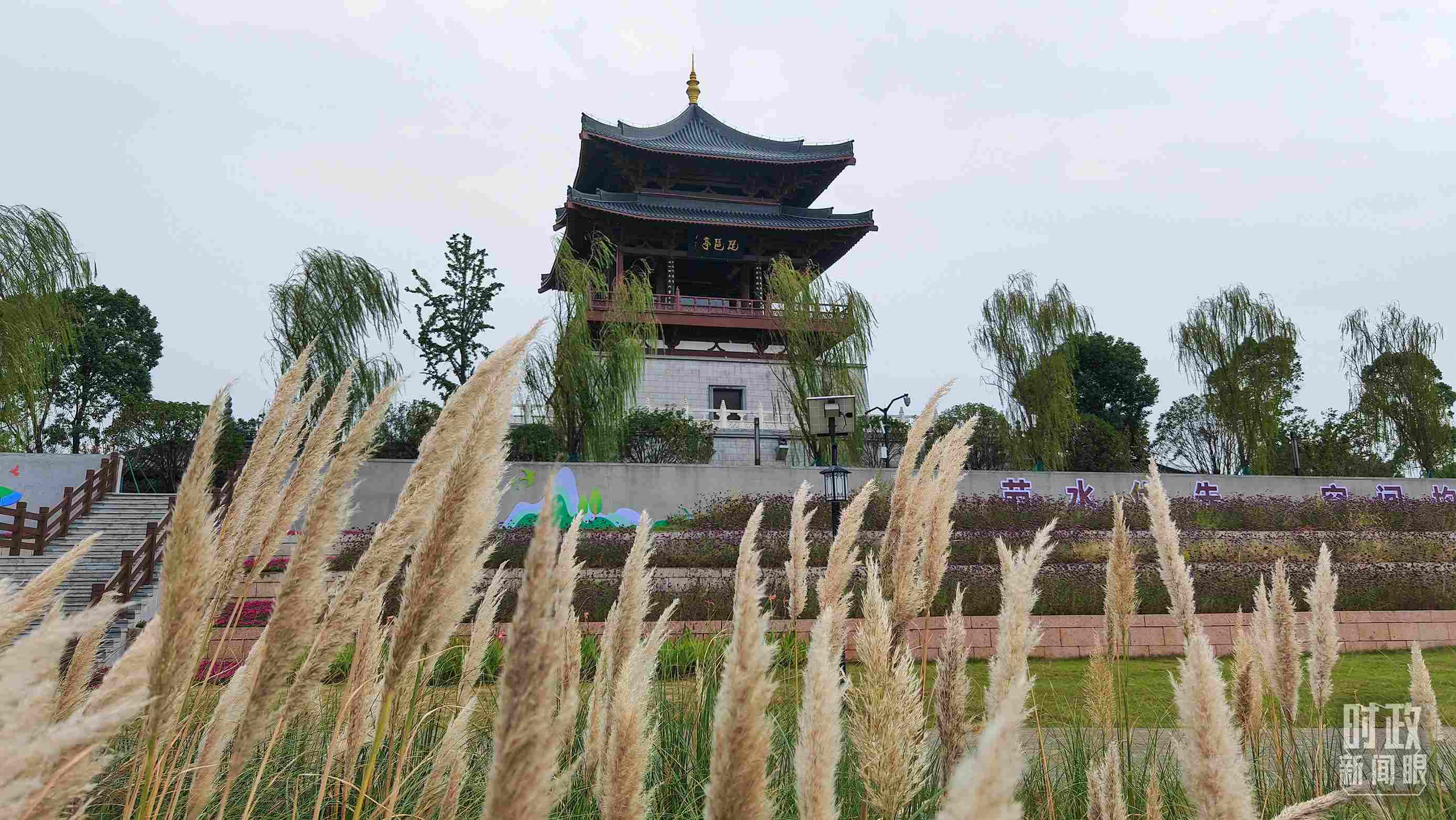 △長(zhǎng)江國(guó)家文化公園九江城區(qū)段。（總臺(tái)央視記者程鋮拍攝）