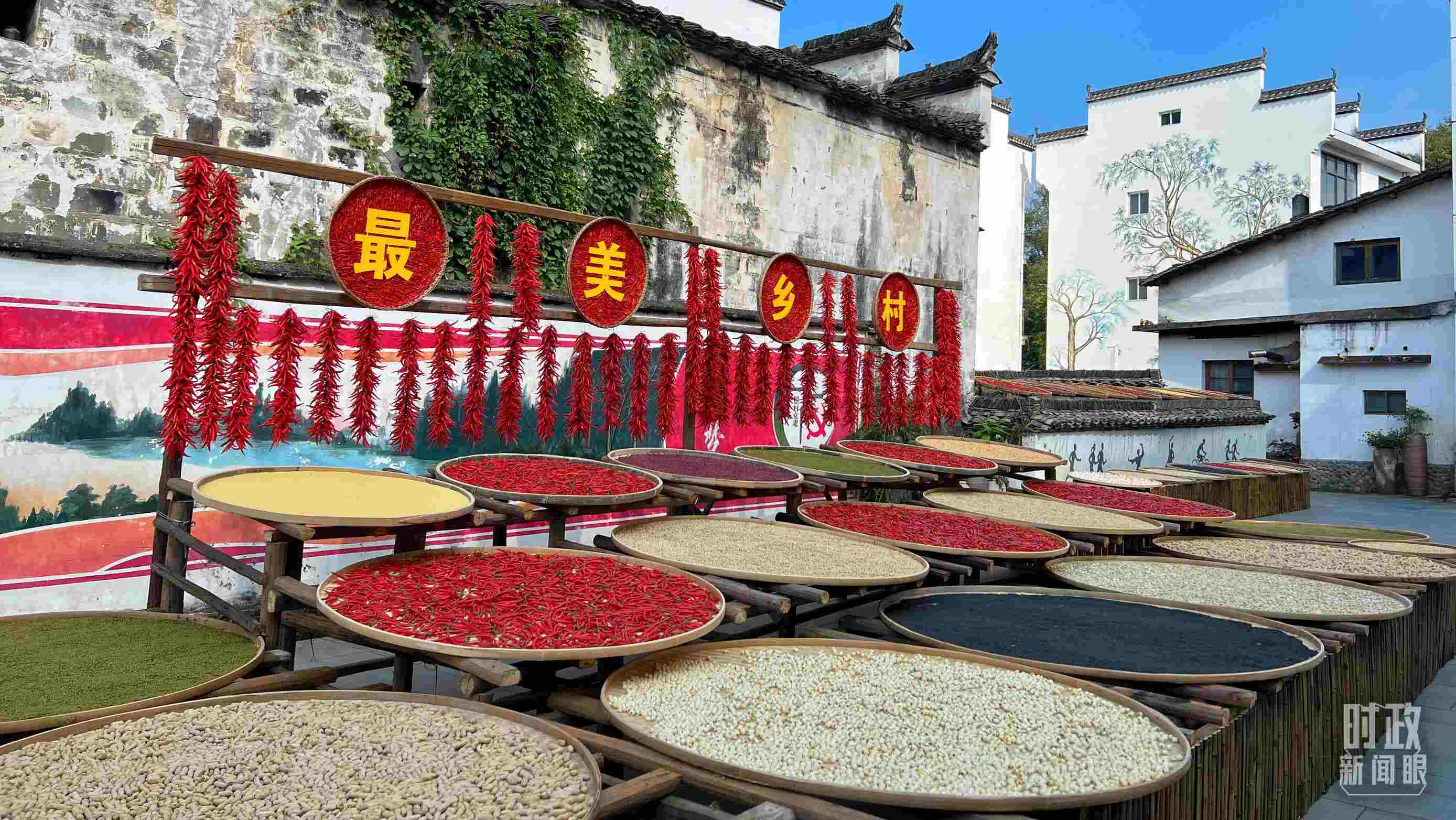 △婺源縣秋口鎮(zhèn)王村石門自然村。（總臺央視記者程鋮拍攝）