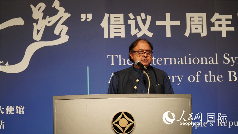 巴基斯坦駐日大使塔拉爾發(fā)言。人民網(wǎng) 蔣曉辰攝