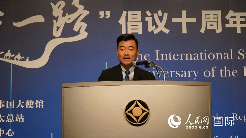 泰中“一帶一路”研究中心主任威倫發(fā)言。人民網(wǎng) 蔣曉辰攝