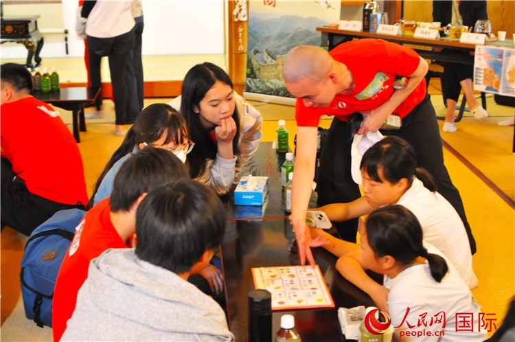 中日青少年聯(lián)歡交流會(huì)現(xiàn)場(chǎng)。人民網(wǎng) 蔣曉辰攝