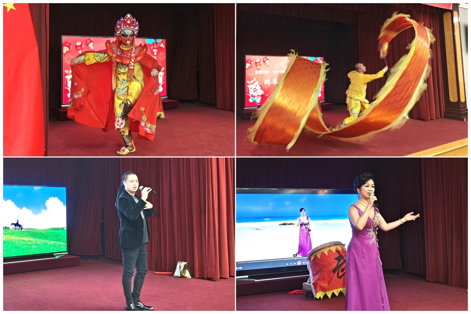 當(dāng)?shù)貎S界知名演員獻(xiàn)上精彩演出。主辦方供圖
