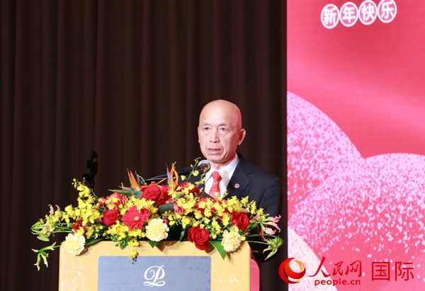 全華聯(lián)理事長賀乃和致辭。人民網(wǎng) 許可攝