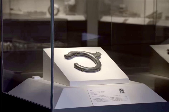 中國國家博物館內展出的C形玉龍。