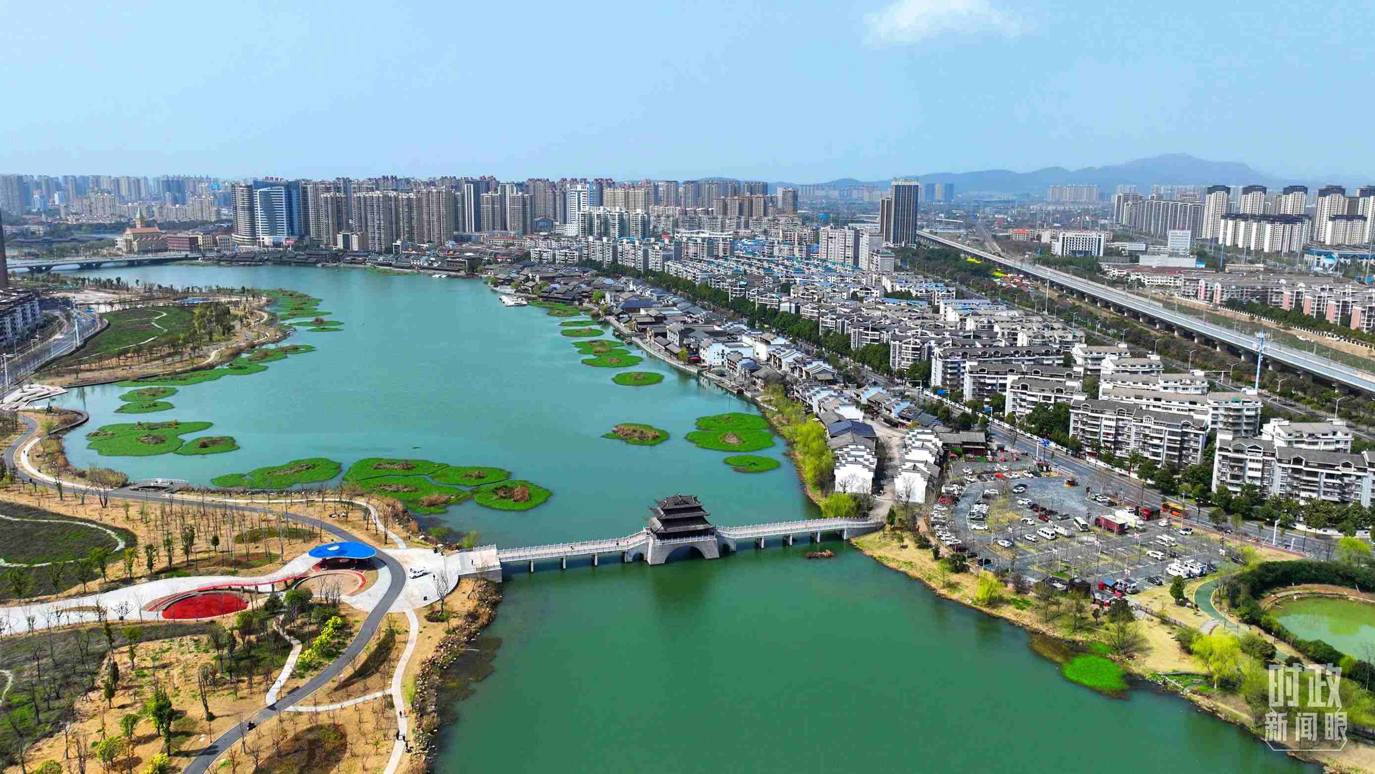 湖南常德。此次座談會前，習(xí)近平在長沙、常德兩地實地考察。（總臺央視記者范凱拍攝）