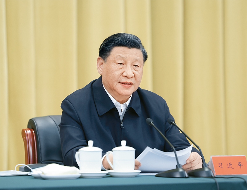 2023年6月2日，中共中央總書記、國家主席、中央軍委主席習近平在北京出席文化傳承發(fā)展座談會并發(fā)表重要講話。 新華社記者 鞠鵬/攝