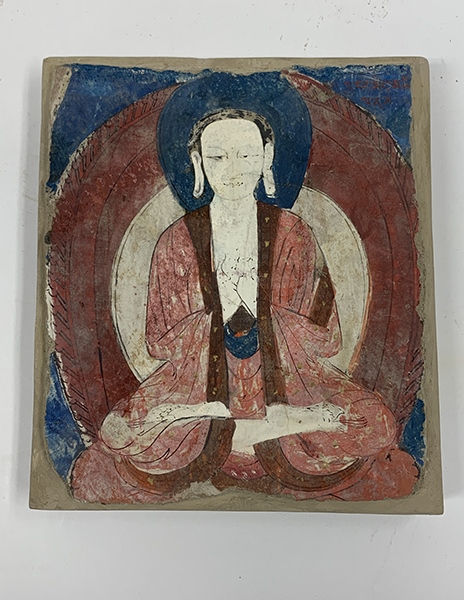 佛像壁畫殘片（暫定名）。國(guó)家文物局供圖