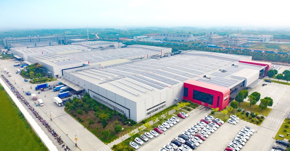 圖為德力西電氣蕪湖工廠(chǎng)（無(wú)人機(jī)照片）。（德力西集團(tuán)供圖）