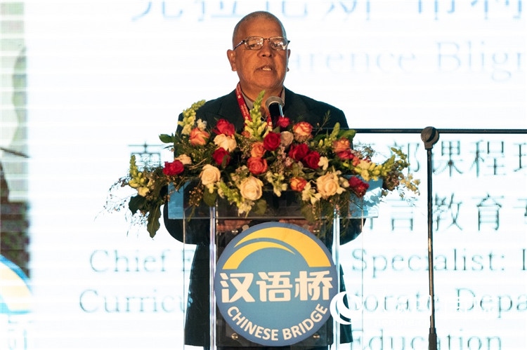 南非基教部專家克拉倫斯·布利格諾特做主旨發(fā)言。人民日報非洲中心分社 希拉茲·莫林攝