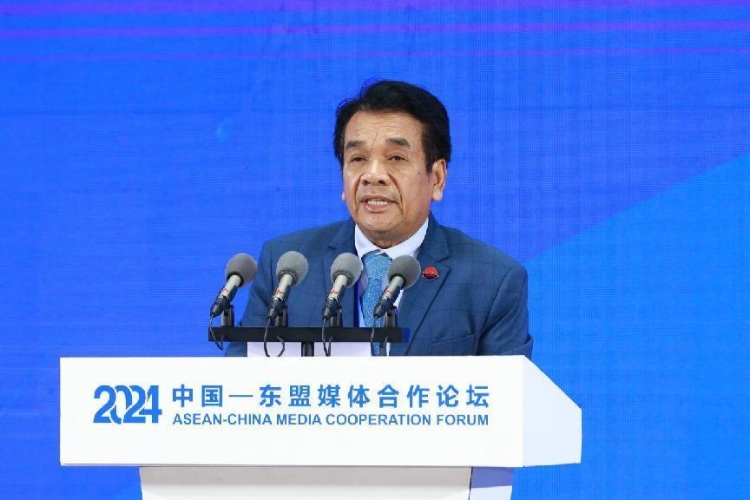 韓桑阿致辭。中國外文局供圖
