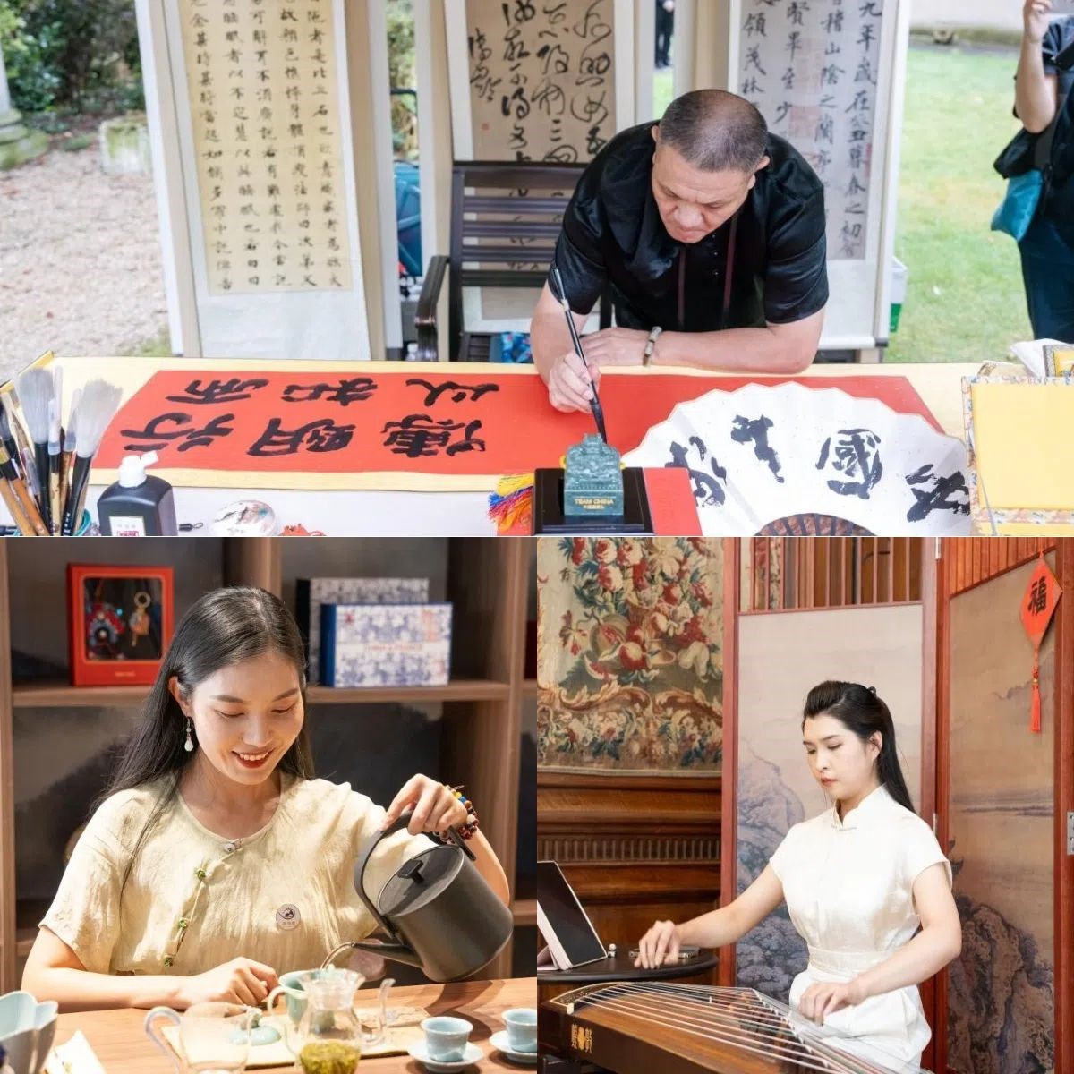 中國非遺與傳統(tǒng)文化展區(qū)引人入勝。 “中國之家”供圖