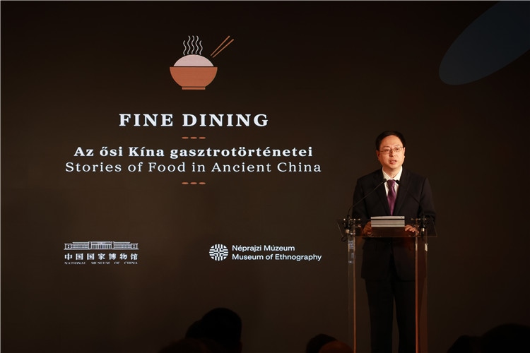 中國國家博物館副館長楊帆致辭。圖片由中國駐匈牙利大使館提供。