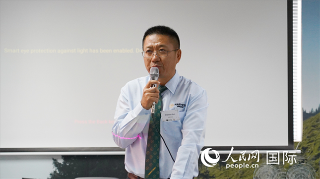 碩豐集團董事長孫曉棟發(fā)言。 人民網(wǎng) 張茜攝