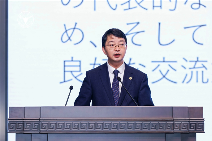 浙江大學副校長周江洪致辭。浙江大學供圖