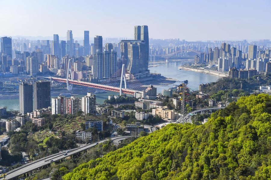 這是2024年3月25日拍攝的重慶城市景象。新華社記者 王全超 攝