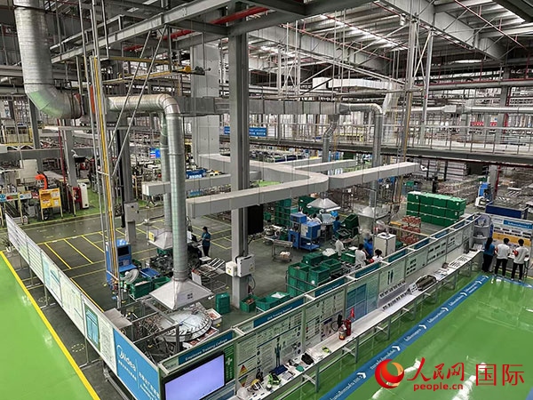 中企美的泰國工廠。人民網(wǎng)記者 簡承淵攝