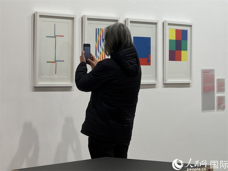 11月8日，觀眾在“瑞士經(jīng)典設(shè)計(jì)展”作品前駐足欣賞。人民網(wǎng) 謝瑩攝 