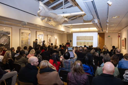 “國際視野下的中國繪畫——中國國家畫院優(yōu)秀作品交流展”。中國駐瑞典大使館供圖