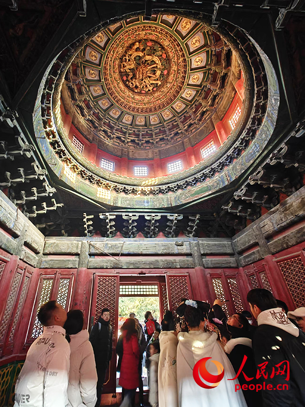 2025年1月，游客正在故宮博物院參觀。人民網(wǎng)記者 韋衍行攝