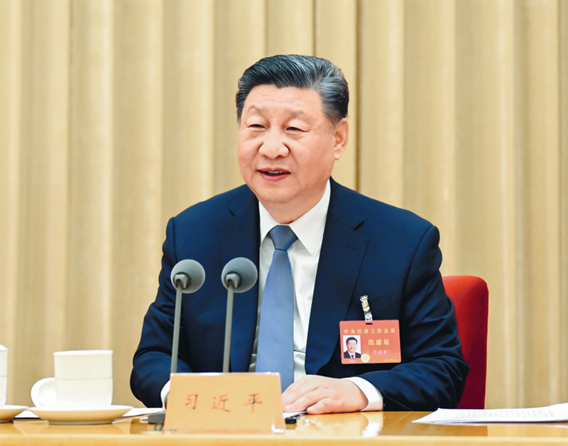 2024年12月11日至12日，中央經(jīng)濟工作會議在北京舉行。中共中央總書記、國家主席、中央軍委主席習近平出席會議并發(fā)表重要講話。 新華社記者 謝環(huán)馳/攝